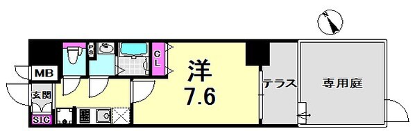 プレサンスTHE神戸の物件間取画像